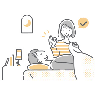 寝室の夫婦 image