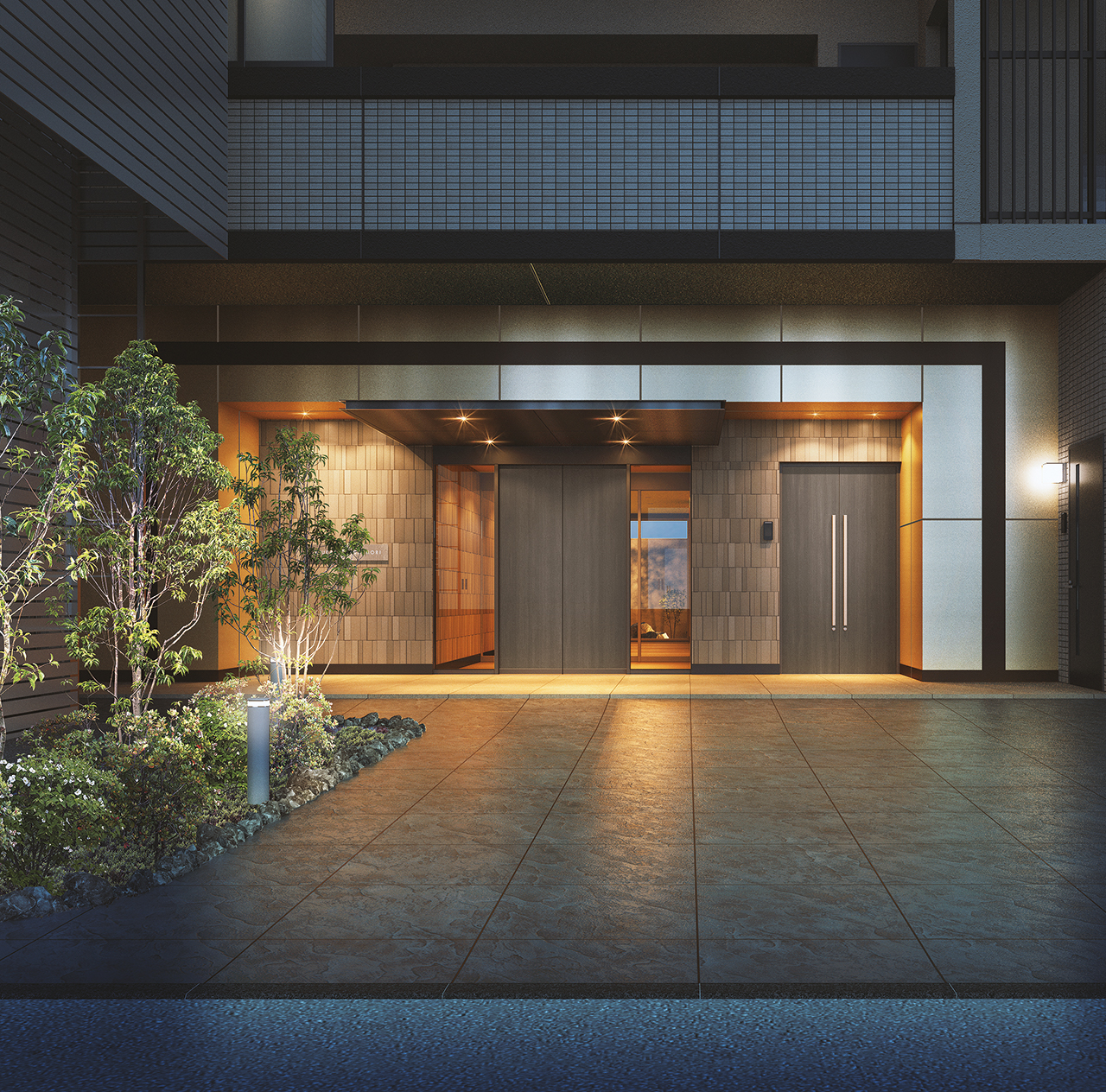 エントランスアプローチ完成予想図