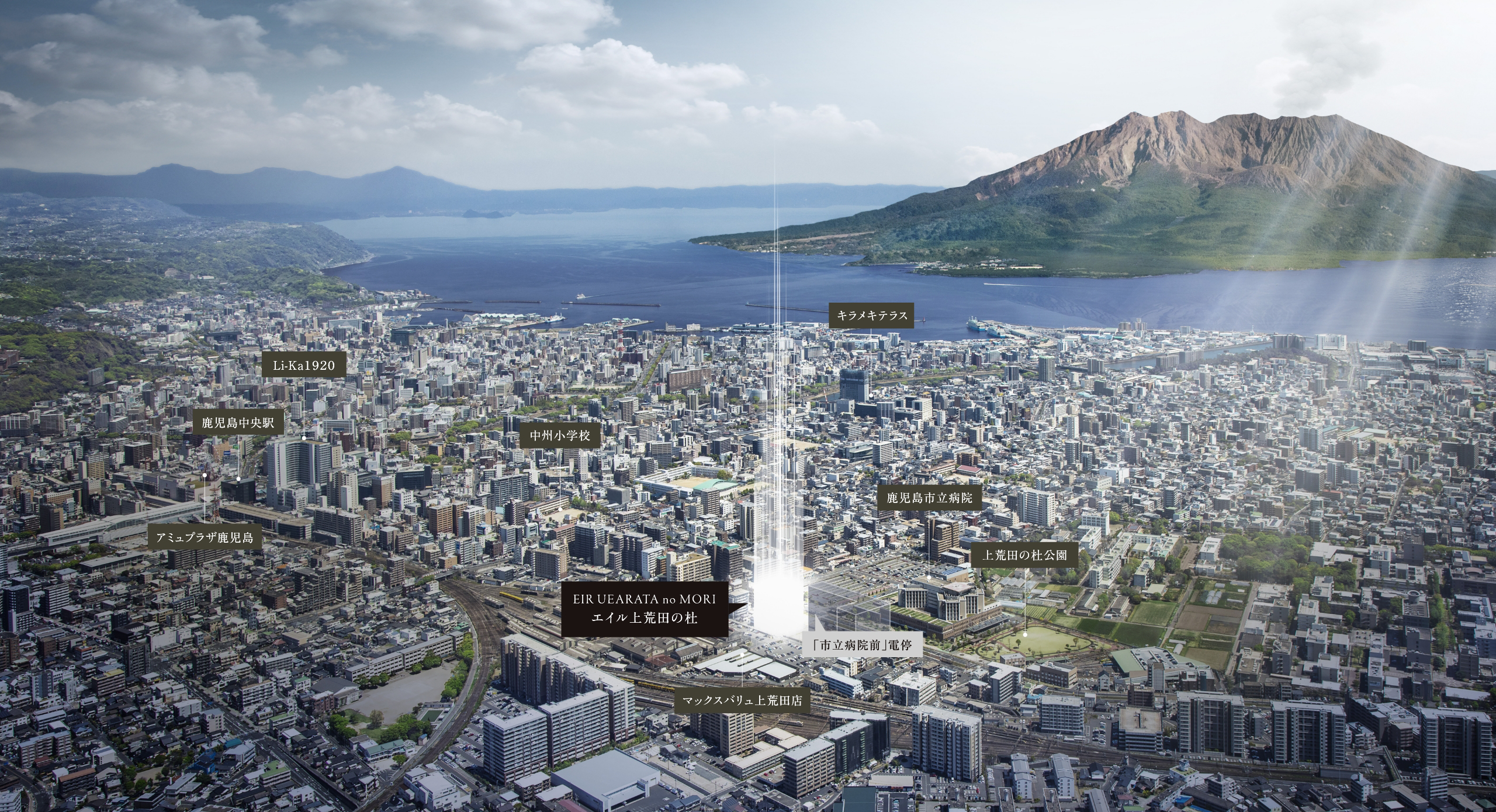 エイル上荒田の杜 周辺環境空撮