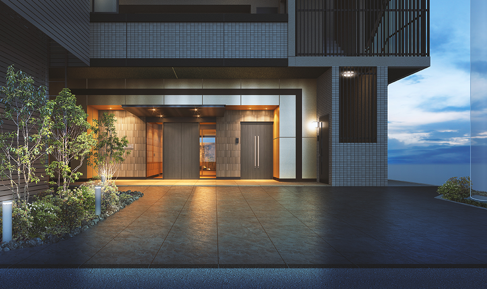 エントランスアプローチ完成予想図