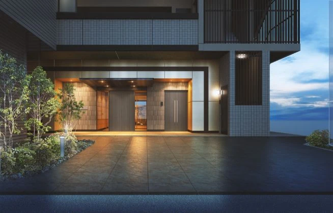 エントランスアプローチ完成予想図