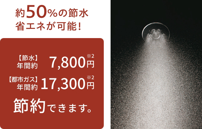 節水シャワーヘッド(エコアクアシャワーSPA)